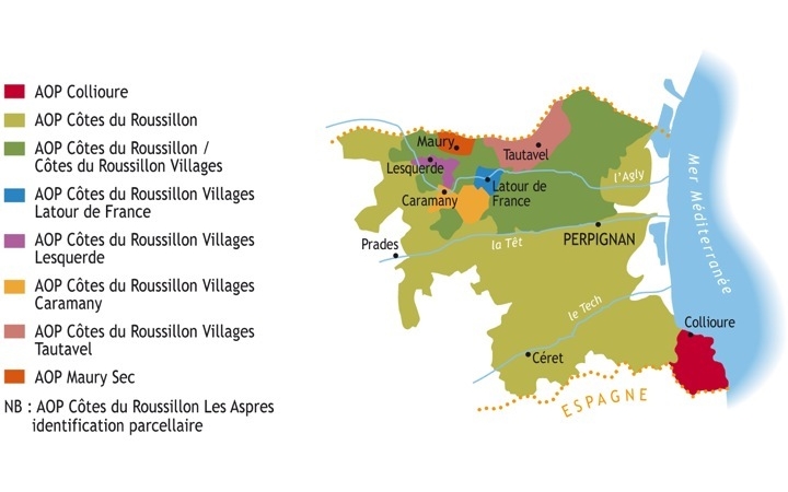 De appellaties van Roussillon (Foto: CIVR)